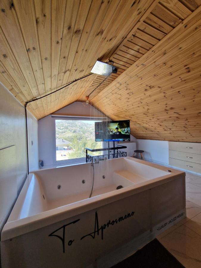 Aprosmeno Jacuzzi House 2 Daire Agros Dış mekan fotoğraf